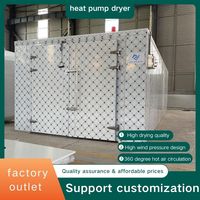 Plc Controle Industriële 500Kg-1000Kg Fruit Groenten Droogmachine Fruit Dehydrator Voedsel Warmtepomp Drogers Machines