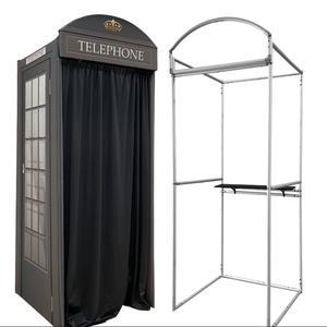 Cabine téléphonique rouge <span class=keywords><strong>rose</strong></span>, équipement pour mariage, salon professionnel, élégante cabine téléphonique florale de Londres, décorative pour mariage, toile de fond - Product Image 5