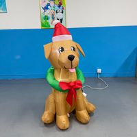 Décorations de Noël, couronnes, décorations de pelouse sur le thème des chiots, décorations de lieux, décorations gonflables de Noël directement de l'usine