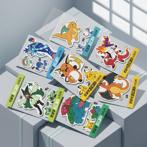 Pegatinas de Evolución de Pokémon, Papel Sintético con Acabado Mate, Estilo Coreano, Artículos de Papelería para Niños, Decoración Escolar de Anime - Product Image 2