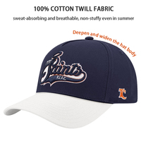Casquette Snapback à deux tons avec logo personnalisé, broderie 3D, structure prête à l'emploi, haute densité, pour le sport et les activités athlétiques