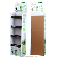 Présentoir debout libre de carton ondulé de point de vente de promotion de produit au détail fait sur commande pour l'électronique grand public