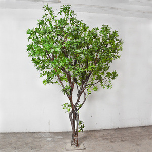 Nouveau style artificiel <span class=keywords><strong>Pieris</strong></span> <span class=keywords><strong>japonica</strong></span> bois véritable naturel faux arbre vert intérieur soie feuilles fausses plantes japonais andromède arbre - Product Image 2