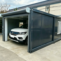 Entrepôt de jardin modulaire préfabriqué en acier flexible, atelier de stationnement de véhicules, garage de voitures, maison conteneur