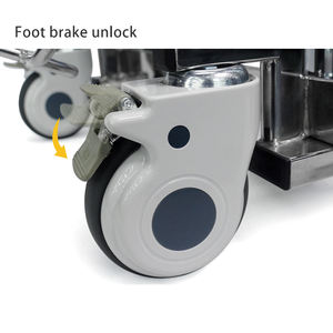 Fauteuil roulant de transfert de soins à domicile de levage patient de la capacité 150KG résistante avec la commode - Product Image 5