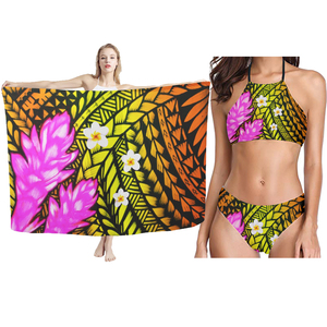 <span class=keywords><strong>Pareo</strong></span> de Playa <span class=keywords><strong>Grande</strong></span> para Mujer, Tipo Sarong, Estampado, de Algodón Twill, 1 Pieza - Product Image 4