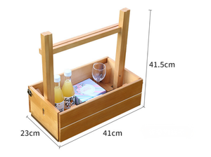 Ensemble de <span class=keywords><strong>table</strong></span> de pique-nique portable en pin avec panier en bois et design pliable pour les sorties en plein air, la <span class=keywords><strong>valise</strong></span> se transforme en <span class=keywords><strong>table</strong></span> de pique-nique - Product Image 2
