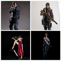 Figurine d'action en PVC Leon Jill Ada Wong pour collection et décoration