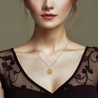 Merryshine huile essentielle parfum diffuseur d'aromathérapie médaillon de parfum collier pendentif en argent