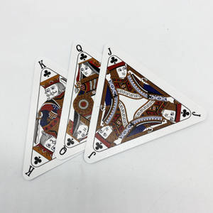 Naipes Promocionales Triangulares de Forma Irregular Impresos al por Mayor, Naipes de Papel Publicitarios, Naipes Redondos con Diseño Personalizado - Product Image 4