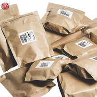 Sacs d'expédition en papier kraft 100% recyclables et réutilisables, sacs à fermeture autocollante avec impression UV quadricolore pour vêtements