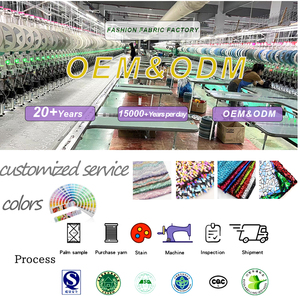 Thiết kế mới <span class=keywords><strong>Polyester</strong></span> Spandex mô hình thời trang nhung sequin thêu vải cho quần áo ngoài trời - Product Image 6