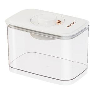 Storage Jar Rectangle Flip Top Airtight Food Preservation Container For Grains Cereals Transparent Household Use - Product Image 5