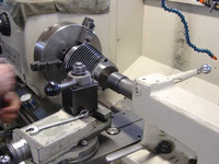 Alésage de broche 52mm, Machine de tour manuel en métal pour l'acier
