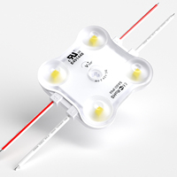 Module LED à injection 12V DC, étanche IP67, avec circuit imprimé en aluminium, 4 LED, 2W, 160-180 lumens, SMD 2835, lentille de rétroéclairage, certifié RoHS