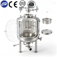 Cuve de Fermentation de Vin en Acier Inoxydable Sanitaire SS304 316L avec Chemise Thermique pour Vignobles, Capacité 300L-5000L