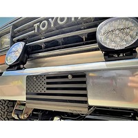 Targa per auto americana con stelle e strisce in rilievo in plastica personalizzata