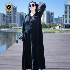 Zaynab Abaya Wholesale Dubai Abaya Islamic Clothing Modern Chiffon Manufacturing Supplier New Design Dubai Abaya