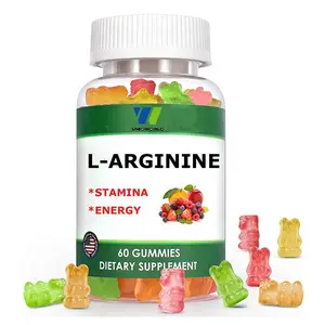 Private Label Extra Strength L-Arginine Gummies 1200mg Nitric Oxide Vitamins for Adult Men Muscle Growth Energy Improvement