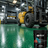 Pintura Epóxica de Alto Brillo para Pisos Autonivelante, Resistente al Desgaste y Antideslizante, con Arena de Color, para Talleres Industriales y Laboratorios