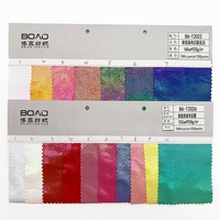 Stock Lots Extensible Bleu Shimmer Micro Dots Feuille Métallique Nylon Spandex Tissu Sportswear Fitness Yoga Gymnastique Justaucorps Tissu