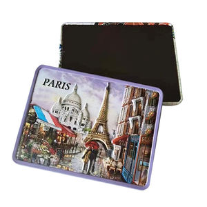 Pegatinas holográficas personalizadas para nevera, recuerdo de viaje de <span class=keywords><strong>Francia</strong></span>, imán para nevera de Mont Saint Michel - Product Image 6