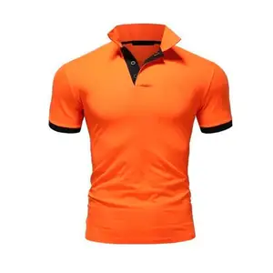Özel baskı veya nakış tasarım logosu yüksek kaliteli pamuk Polyester ucuz üniforma erkek Golf spor iş Polo GÖMLEK