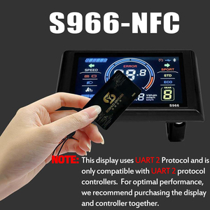 JN S966 Xe Đạp Điện 24V-72V Thông Minh NFC Hiển Thị Nhôm Keyless Meter 2 # Giao Thức Đầy Màu Sắc Hiển Thị Xe Đạp Điện Phụ Tùng - Product Image 5