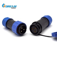 Connecteur étanche IP68 série DREAM SP SP13 SP17 SP21 pour système d'alimentation photovoltaïque (PV) à panneaux solaires