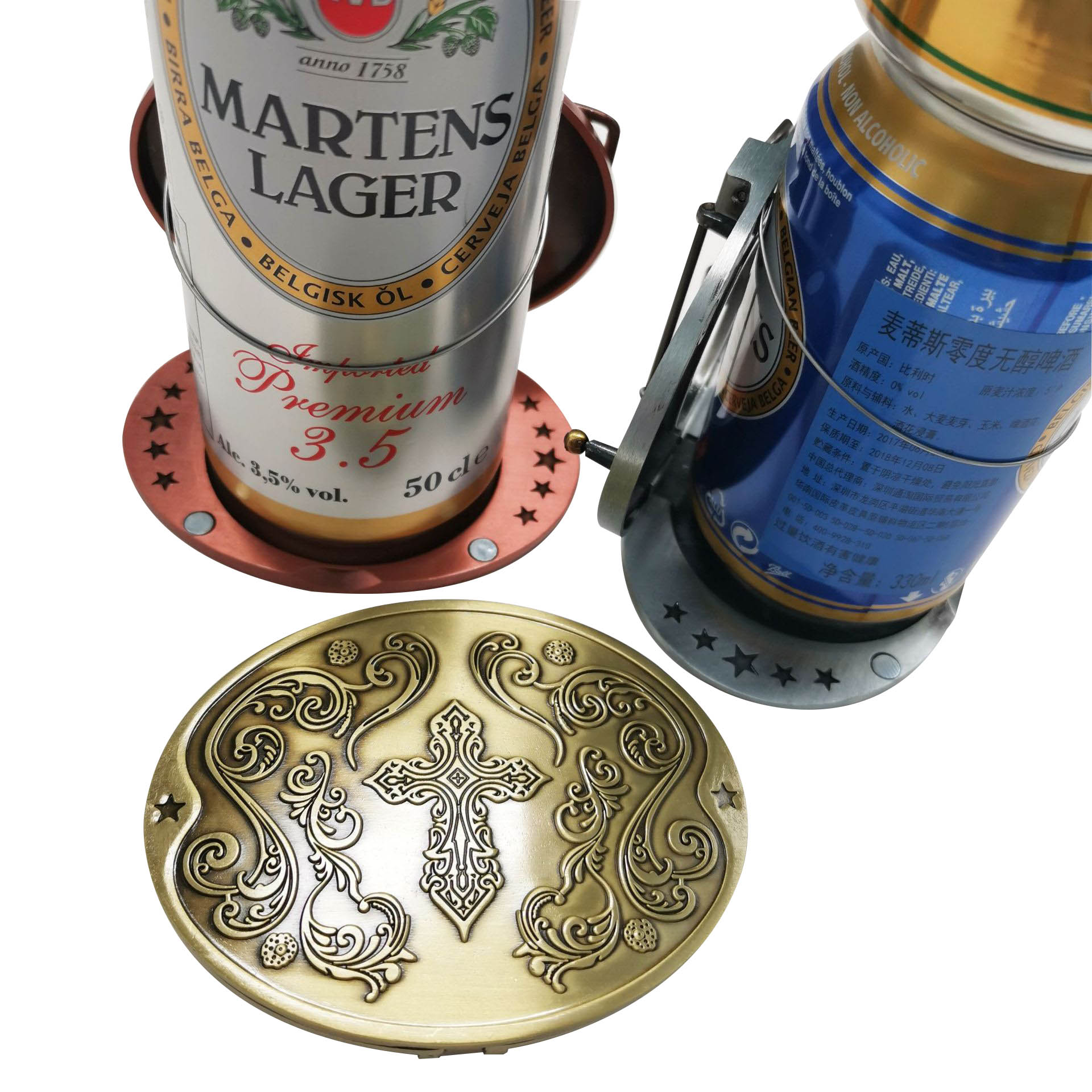 Держатель ремня для пива, креативный ремень с пряжкой для пива, напитков, портативная металлическая стойка для вина, рождественский подарок