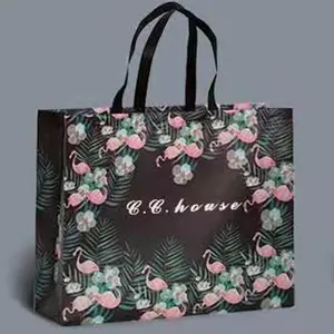 Borsa tote in tessuto non tessuto con logo stampabile laminato