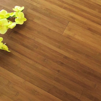 Plancher en bambou tissé carbonisé solide, 100% bambou, écologique, certifié CE, design moderne, utilisation en intérieur