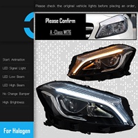 Convient aux modèles 13-18 pour Mercedes-Benz Classe A (W176) - Ensemble de phares pour modification de lentille LED pour feux diurnes A180