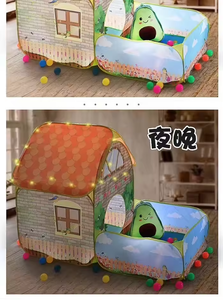 Casa <span class=keywords><strong>de</strong></span> juegos interior grande con piscina <span class=keywords><strong>de</strong></span> bolas <span class=keywords><strong>de</strong></span> océano, casa <span class=keywords><strong>de</strong></span> juguete para niños <span class=keywords><strong>de</strong></span> 5 a 7 años, cabaña <span class=keywords><strong>de</strong></span> jardín, estilo Villa - Product Image 6