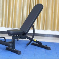 Banc de musculation multifonctionnel - Équipement de fitness professionnel commercial, exercices abdominaux, chaise de fitness multifonctionnelle