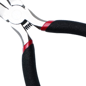 Diagonal Pliers 5 In Chrome Vanadium Steel Spring Loaded Industrial Grade Smooth Jaw Slanted Mouth Cutters - Product Image 1