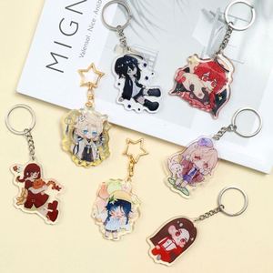 Anime Figure Acrylic Shaker <b>Keychain</b> Factory Design Acrylic Charm Shaker Key Chain <b>Custom</b> Acrylic <b>Keychain</b> - Product Image 2
