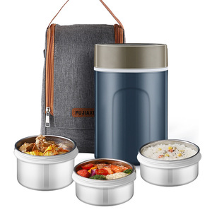 Fujiaxi 316 Stainless Steel Multi Layer Bento <b>Box</b> 2.5L Insulated <b>Lunch</b> <b>Box</b> For Students And Office Workers - Product Image 2