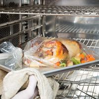 Lot de 4 sacs de cuisson au four de grande taille, sacs de cuisson pour la dinde, sacs de cuisson pour les viandes, les côtes de porc, la volaille, les fruits de mer