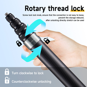 Ultra-Long 3 mètres Shadowstone Insta360X5 fibre de carbone panoramique sport caméra bâton Invisible Selfie Photo <span class=keywords><strong>Studio</strong></span> accessoires - Product Image 5