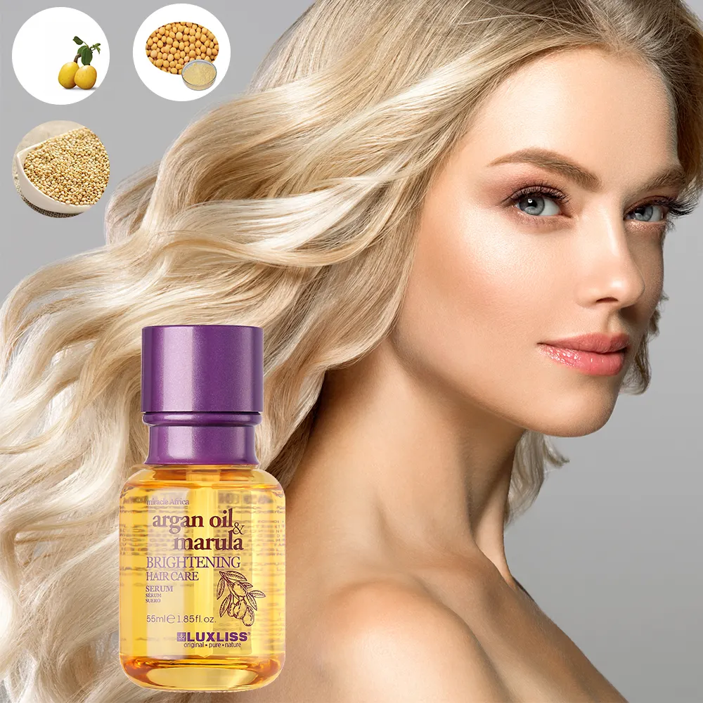 Luxliss New design natural organic care products private label hair oil Brightening Hair Care Serum with great price