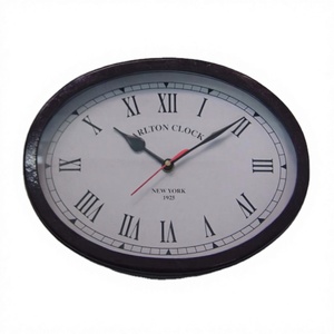 Metal <b>Wall</b> <b>Clock</b> Vintage Style Decorative Wholesale Interior Mounted <b>Clock</b> Giftware Elegant <b>Clock</b> <b>Wall</b> Craft Low Price - Product Image 1
