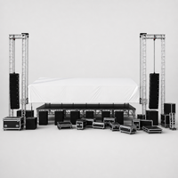Plateforme de scène portable en aluminium SP-24 pour studio de télévision, scène d'événement