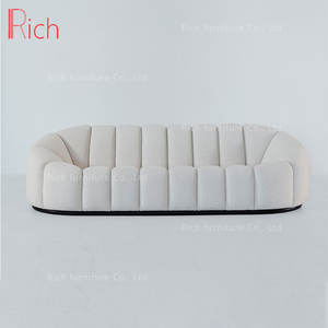 minimalist modern white 1 <span class=keywords><strong>2</strong></span> <span class=keywords><strong>3</strong></span> seat upholstered no legs sofa large upolstery fabric velvet sitting room sofa modern - Product Image 2