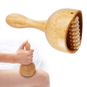 Venda quente Longo Punho Massageador De Madeira Copo Sueco Com Rolo Anti-Celulite Body Sculpting Massagem Ferramenta - Product Image 1