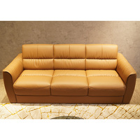 Ensemble canapé de bureau de luxe en cuir de direction moderne personnalisé de meubles commerciaux pour la réception de bureau