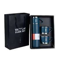 Frasco de vacío para alimentos, botella de agua térmica de viaje, vaso, taza, juego de regalo, acero inoxidable aislado 304, negocio moderno de agua caliente