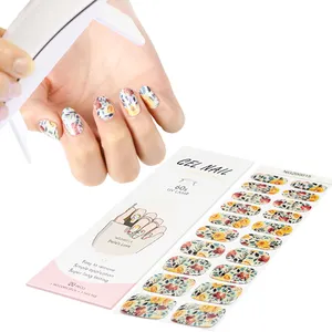 Uv Gel Hot Sell Non-Toxic New Semi Cured Gel Nail Strips Wholesale Gel Nail Set With Uv Lamp