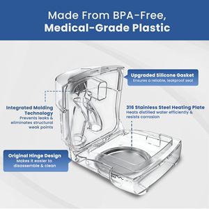 Chambre à eau de remplacement pour humidificateur <span class=keywords><strong>CPAP</strong></span> chauffé AirSense 11/AirCurve 11 - Compatible HumidAir Standard Tub Air11 - Product Image 6