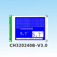 CH320240B-V3.0 COB 5.7 Inci 320X240 Modul LCD Monokrom 8806 Tegangan Negatif 320240 Layar Matriks Titik Grafis RA8806